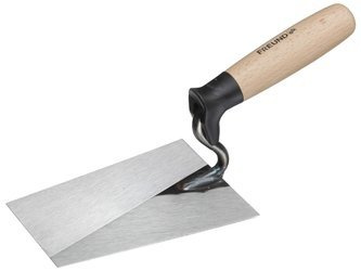Mauererkelle Freund mit Holzgriff und Fingerschutz