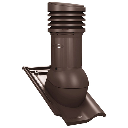 Isolierter Entlüfterkamin DN125 mm für Tondachziegel, Dachziegel - Dachdurchführung für Dachlüftung
