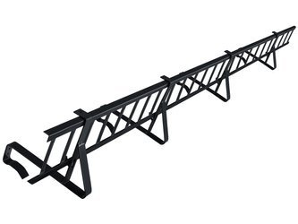 Komplettes Schneefanggitter 150 cm x 15 cm Parotec für Dachsteine, Dachziegel und Biberschwanzziegel zum Einhängen auf der Lattung
