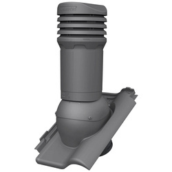 Isolierter Entlüfterkamin DN125 mm für Tondachziegel, Dachziegel - Dachdurchführung für Dachlüftung
