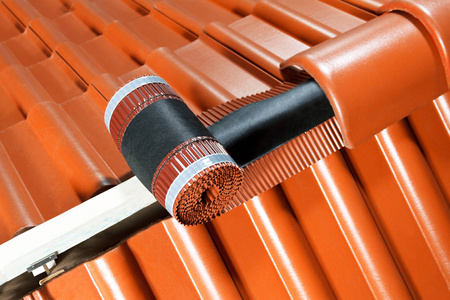 Firstrolle / Grattrolle Aluminium + Vlies Parotec 180 mm x 5 m