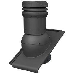 Niedriger Entlüfterkamin DN125 mm für Tondachziegel, Dachziegel - Dachdurchführung für Dachlüftung, 325 mm hoch