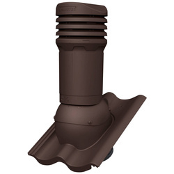 Isolierter Entlüfterkamin DN125 mm für Betondachziegel, Dachziegel - Dachdurchführung für Dachlüftung