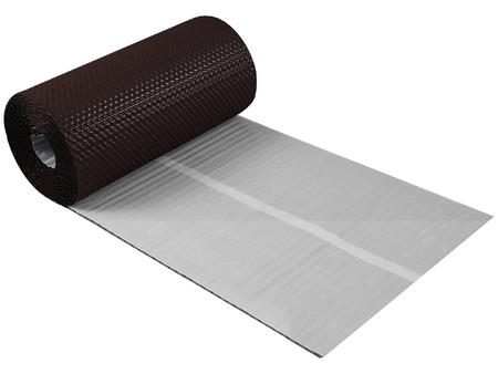 Wand- / Kaminanschlussband Parotec 3D-strukturiertes Aluminium 300 mm x 5 m