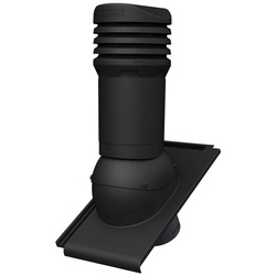 Isolierter Entlüfterkamin DN125 mm für Tondachziegel, Dachziegel - Dachdurchführung für Dachlüftung
