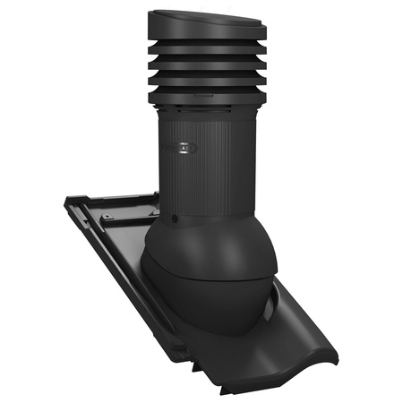 Isolierter Entlüfterkamin DN125 mm für Tondachziegel, Dachziegel - Dachdurchführung für Dachlüftung