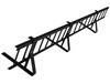 Komplettes Schneefanggitter 150 cm x 20 cm Parotec für platte Eindeckungen: Pappe, Dachschindel, Flachblech und Trapezblech