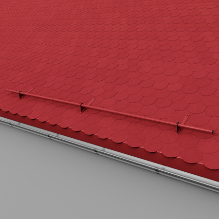 Komplettes 1-Rohr Schneefangrohr für Trapezblech, Dachpappe/Bitumen, Bitumenschindeln (Shingles), EPDM/PVC