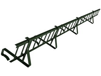 Komplettes Schneefanggitter 1,50 m x 20 cm Parotec für Dachsteine, Dachziegel und Biberschwanzziegel
