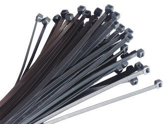 Nylon Kabelbinder Klimas 100 Stück Schwarz