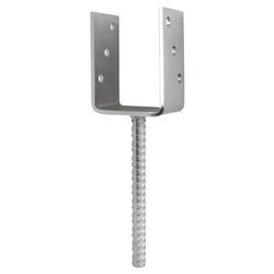 [LB-03] Tischlerei Stützenfuß Typ U für Bauwesen Montage 90 x 60 x 125 x 5 mm