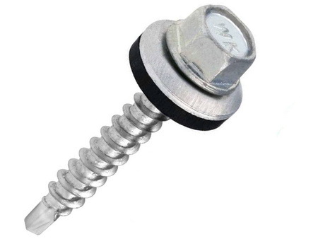 Trapezblech schrauben mit EPDM Dichtscheibe 4,8 mm x 25 mm für Holzunterkonstruktionen