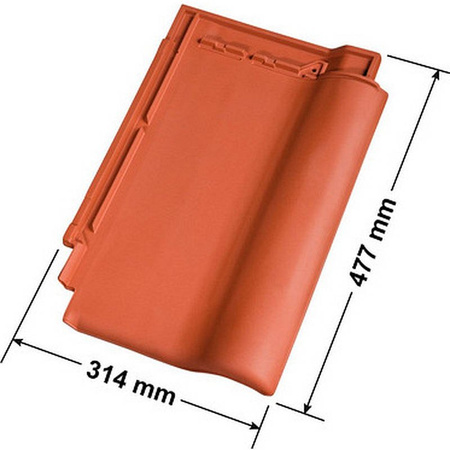 Isolierter Entlüfterkamin DN125 mm für Tondachziegel, Dachziegel - Dachdurchführung für Dachlüftung