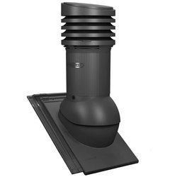 Verstellbarer Entlüfterkamin DN125 mm für Tondachziegel, Dachziegel - Dachdurchführung für Dachlüftung