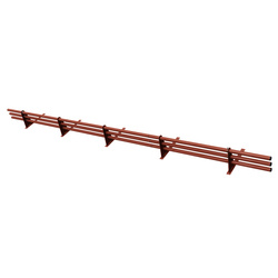 Komplettes 3-Rohre Schneefangrohr für Trapezblech, Dachpappe/Bitumen, Bitumenschindeln (Shingles), EPDM/PVC