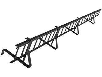 Komplettes Schneefanggitter 150 cm x 20 cm Parotec für Biberschwanzziegel, Dachsteine und Dachziegel