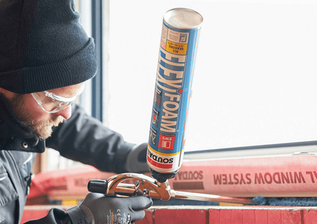 Dichtstreifen für Fensteranschlusse im Außenbereich Soudal SWS System: Folienband Outside
