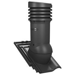 Wärmgedämmter PP-Dachlüfter mit Kondensat Abführung Tile EVO 150 mm für keramische Dachziegel