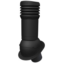 Isolierter Entlüfterkamin DN125 mm für Flachprofilige Bedeckung - Dachdurchführung für Dachlüftung