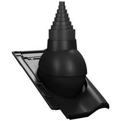 Einstellbarer Antennenaufsatz für keramische Dachziegel