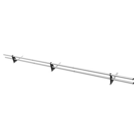 Komplettes 2-Rohre Schneefangrohr für Trapezblech, Dachpappe/Bitumen, Bitumenschindeln (Shingles), EPDM/PVC