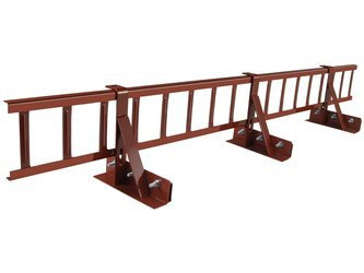 Komplettes Schneefanggitter 1,50 m x 15 cm Parotec für Stehfalzblech, Doppelfalz Blech, Blechdach