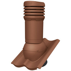 Verstellbarer Entlüfterkamin DN125 mm für Betondachziegel, Dachziegel - Dachdurchführung für Dachlüftung
