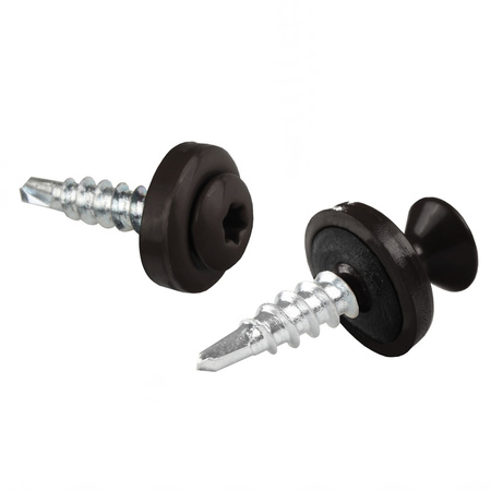 PAROTEC Trapezblechschrauben 4,8 mm x 20 mm, 250 Stück Selbstschneidende Schrauben mit EPDM Dichtscheibe Torx Linsenkopf