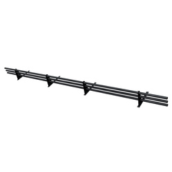 Komplettes 3-Rohre Schneefangrohr für Trapezblech, Dachpappe/Bitumen, Bitumenschindeln (Shingles), EPDM/PVC