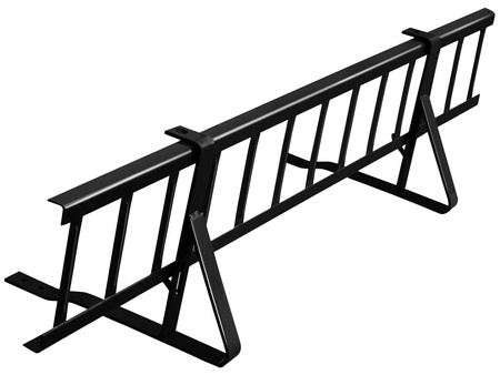 Komplettes Schneefanggitter 1,50 m Parotec für Dachziegel und Dachsteine