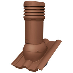 Isolierter Entlüfterkamin DN125 mm für Betondachziegel, Dachziegel - Dachdurchführung für Dachlüftung