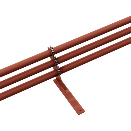 Komplettes 3-Rohre Schneefangrohr für Trapezblech, Dachpappe/Bitumen, Bitumenschindeln (Shingles), EPDM/PVC