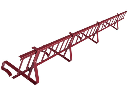Komplettes Schneefanggitter 150 cm x 15 cm Parotec für Dachsteine, Dachziegel und Biberschwanzziegel zum Einhängen auf der Lattung