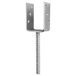 [LB-02] Tischlerei Stützenfuß Typ U für Bauwesen Montage 80 x 60 x 125 x 5 mm