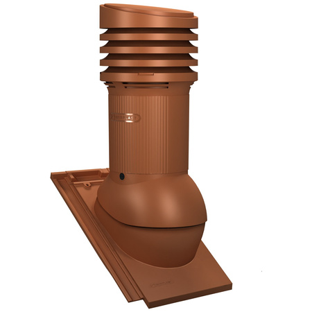 Isolierter Entlüfterkamin DN125 mm für Tondachziegel, Dachziegel - Dachdurchführung für Dachlüftung