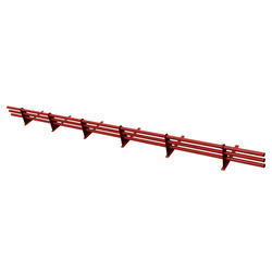 Komplettes 3-Rohre Schneefangrohr für Trapezblech, Dachpappe/Bitumen, Bitumenschindeln (Shingles), EPDM/PVC