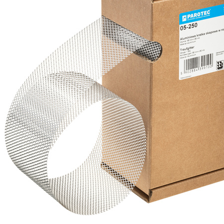 Traufgitter Aluminium Parotec Karton 80 mm x 60 m