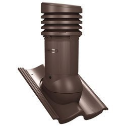 Verstellbarer PP-Dachlüfter mit Kondensat Abführung Tile EVO 150 mm für Beton Dachsteine