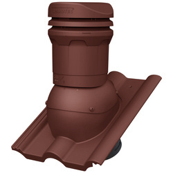 Niedriger Entlüfterkamin DN125 mm für Betondachziegel, Dachziegel - Dachdurchführung für Dachlüftung, 325 mm hoch