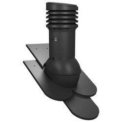 Isolierter Entlüfterkamin DN125 mm für Tondachziegel, Dachziegel - Dachdurchführung für Dachlüftung