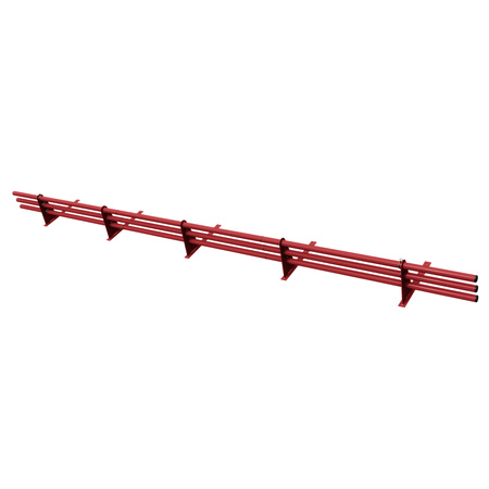 Komplettes 3-Rohre Schneefangrohr für Trapezblech, Dachpappe/Bitumen, Bitumenschindeln (Shingles), EPDM/PVC