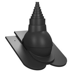 Einstellbarer Antennenaufsatz für keramische Dachziegel