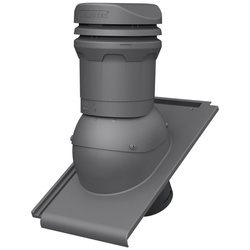 Niedriger Entlüfterkamin DN125 mm für Tondachziegel, Dachziegel - Dachdurchführung für Dachlüftung, 325 mm hoch