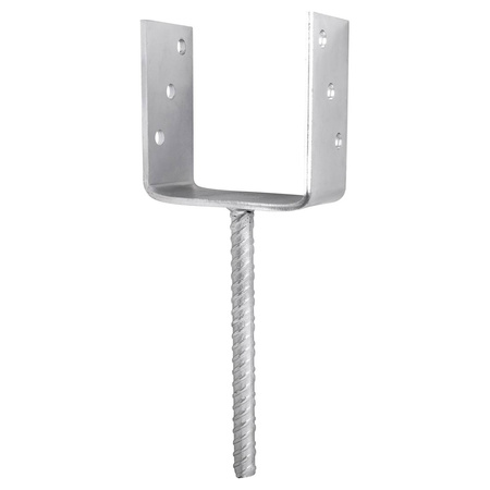 [LB-07] Tischlerei Stützenfuß Typ U für Bauwesen Montage 120 x 60 x 125 x 5 mm