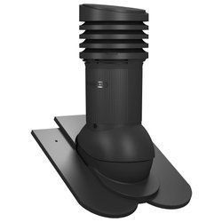 Isolierter Entlüfterkamin DN125 mm für Tondachziegel, Dachziegel - Dachdurchführung für Dachlüftung