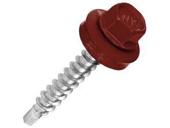 Trapezblech schrauben mit EPDM Dichtscheibe 4,8 mm x 25 mm für Holzunterkonstruktionen