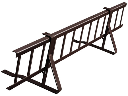 Komplettes Schneefanggitter 150 cm x 20 cm Parotec für Dachziegel und Dachsteine zum Einschrauben
