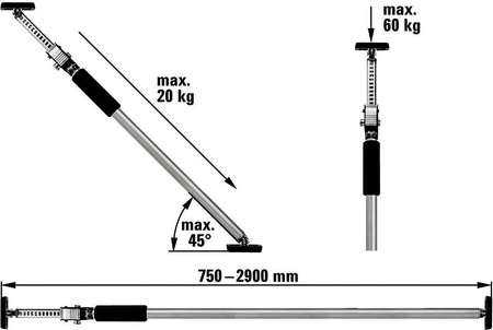 Decken‑ und Montagestütze Bessey ST