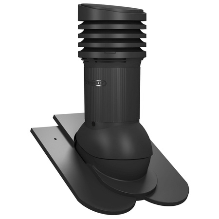 Isolierter Entlüfterkamin DN125 mm für Tondachziegel, Dachziegel - Dachdurchführung für Dachlüftung