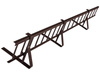 Komplettes Schneefanggitter 150 cm x 15 cm Parotec für platte Eindeckungen: Pappe, Dachschindel, Flachblech und Trapezblech